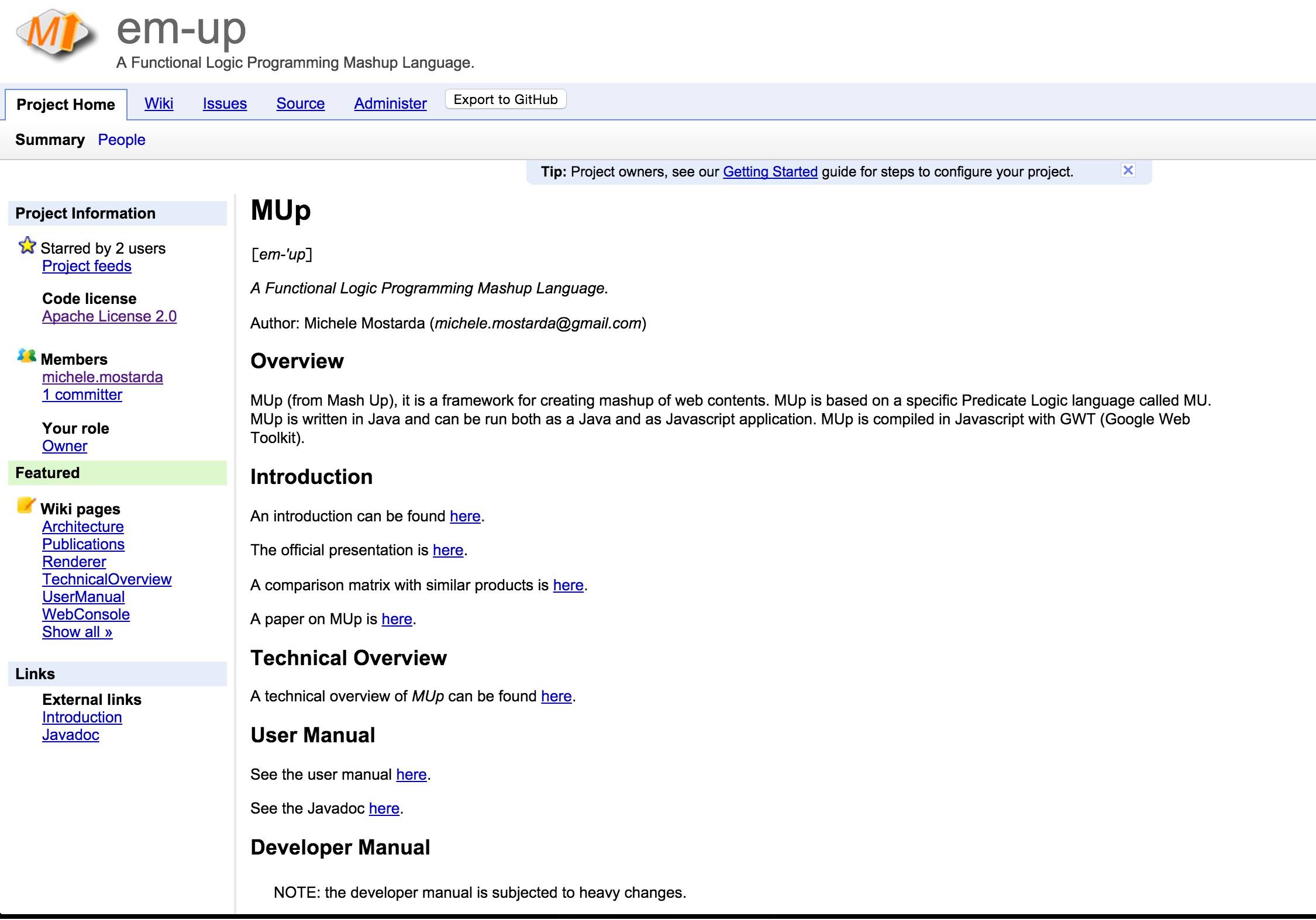 MUp Screenshot